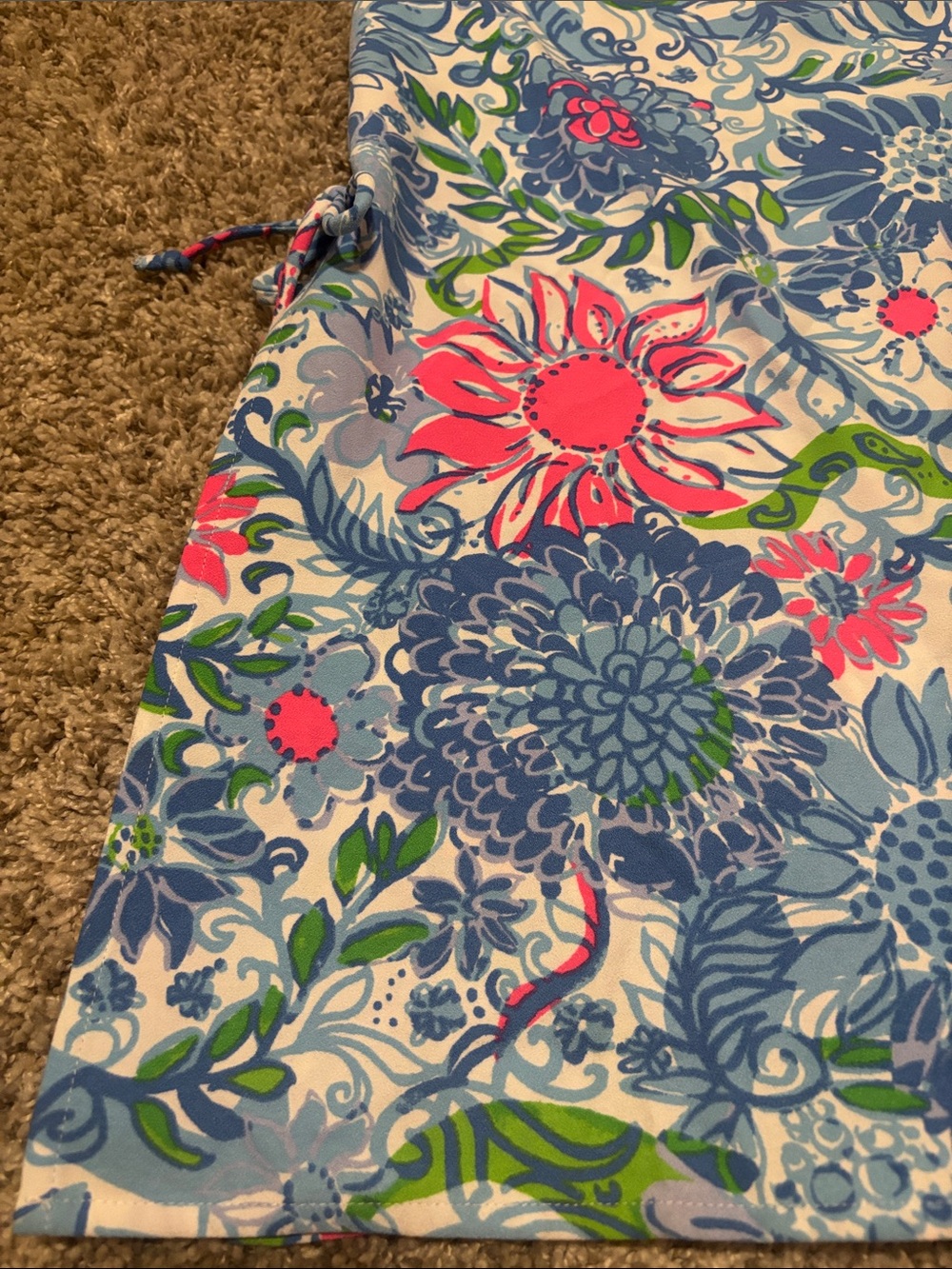 NWT Lilly Pulitzer Zoya Ruffle Romper in Frenchie Blue Suns Out 10 - Picture 4 of 11